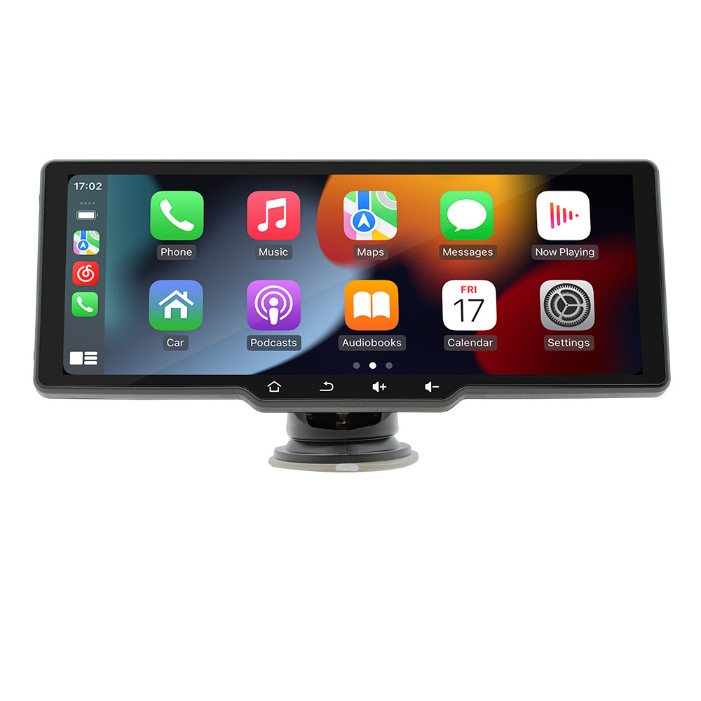 10.26-Inch Car Stereo Touchscreen HD Monitor with Apple CarPlay and Android Auto Compatibility