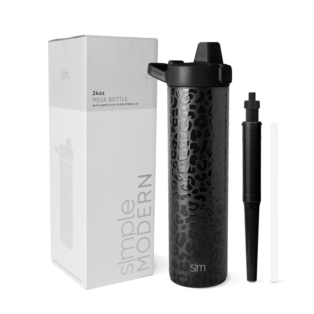 Filtered Water Bottle | Insulated Stainless-Steel Carbon Filter Travel Water ...