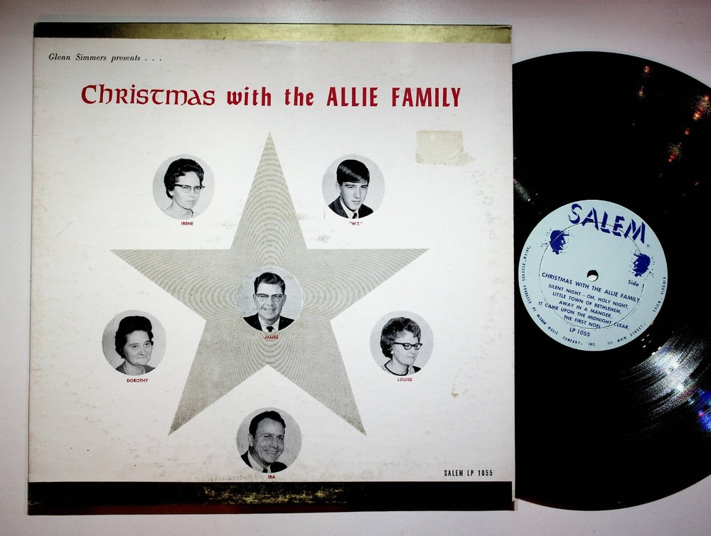 1964 Salem VA Virginia Christmas With Allie Family Christian Vinyl LP Record VG+-image
