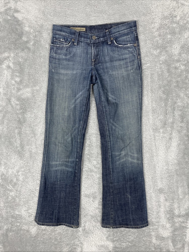 Women’s Citizens Of Humanity 28 Blue Kelly Low Rise Bootcut Jeans Hemmed