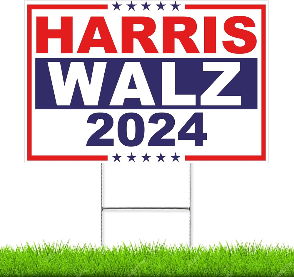Harris Walz 2024 Yard Signs, Harris Walz Yard Sign 18