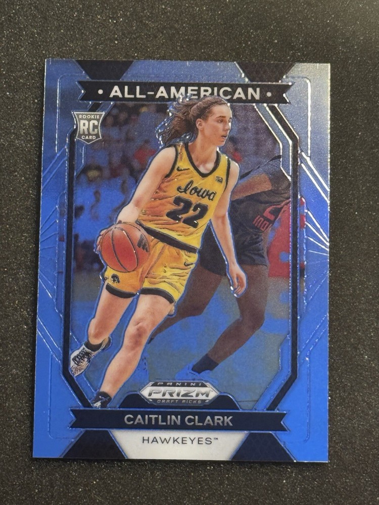 CAITLIN CLARK Rookie All-American 2024 Panini Prizm Draft Picks #23 Iowa Base Basketball Card