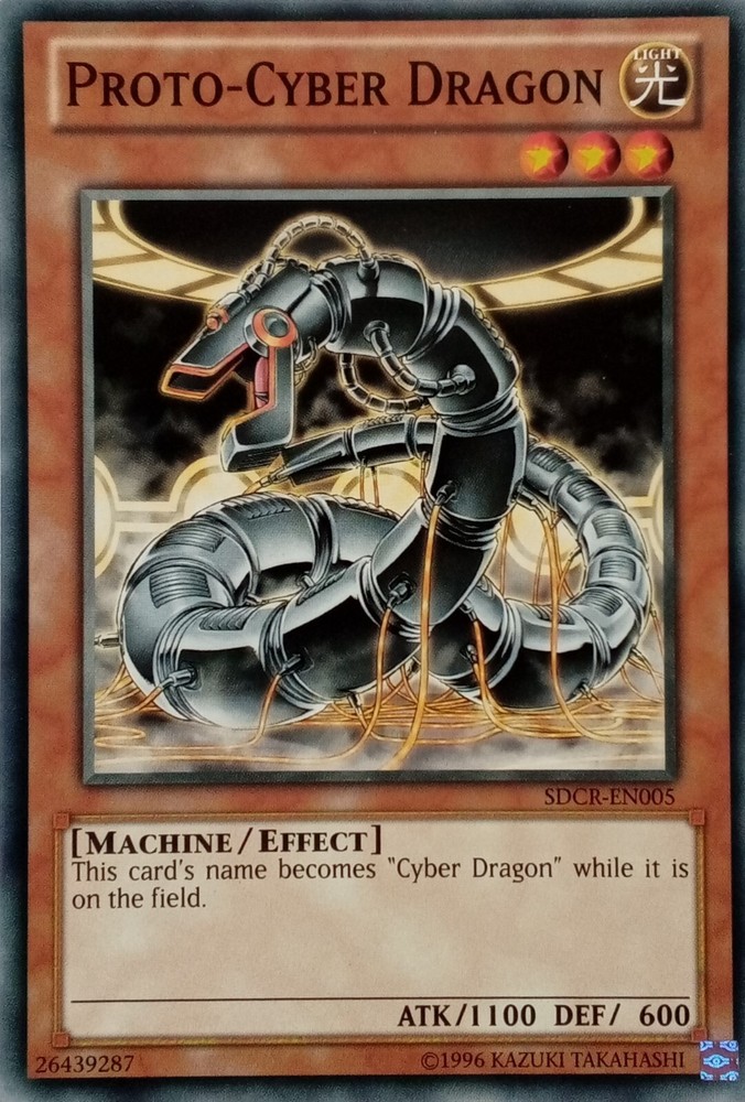 PROTO-CYBER DRAGON SDCR-EN005 Common YuGiOh Card Mixed Edition