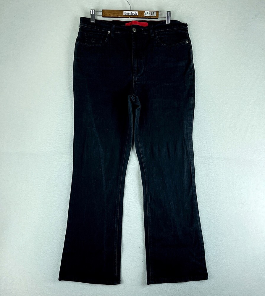Gloria Vanderbilt Women’s High-Rise Bootcut Black Jeans Size 34x31 Denim