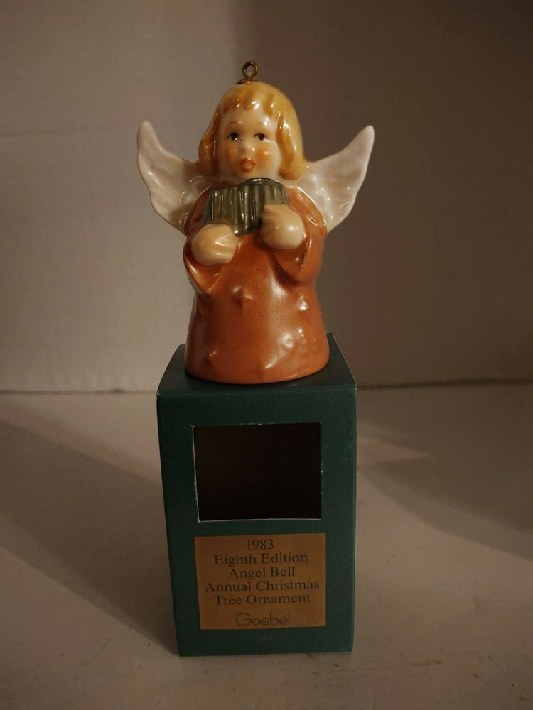 1983 Goebel 8th Edition Angel Bell Christmas Ornament MIB Mint