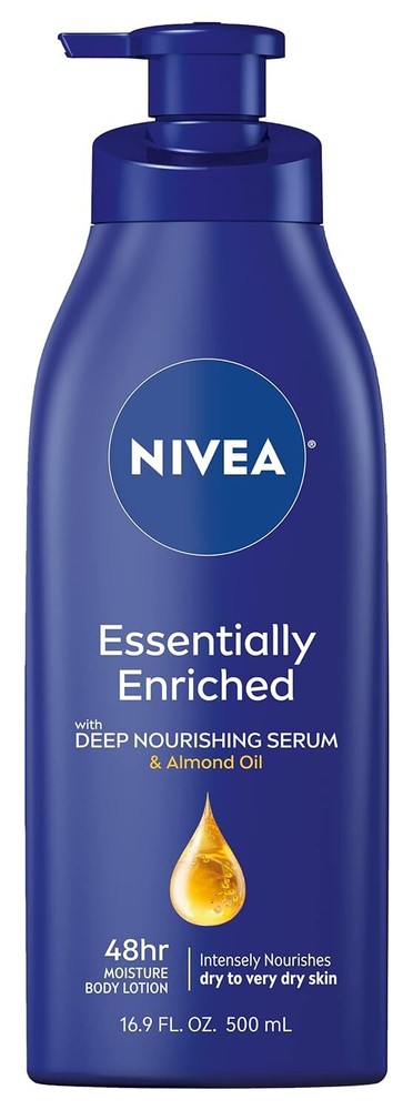 NIVEA Essentially Enriched 48-Hour Moisturizing Body Lotion for Dry Skin