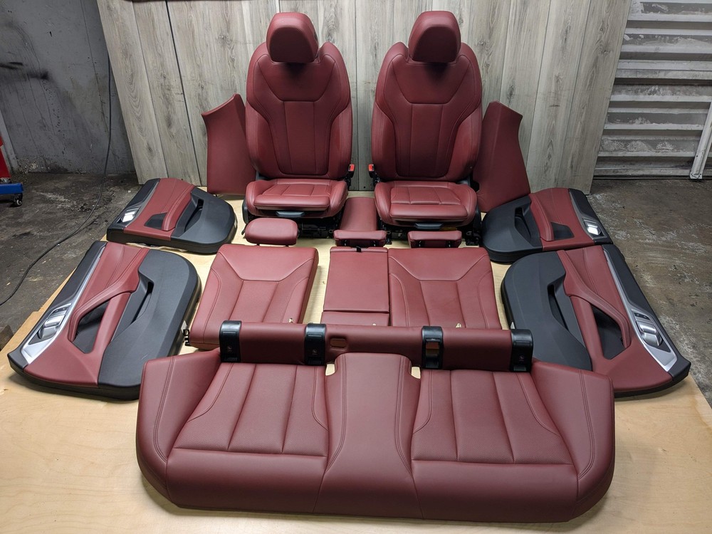 *22-24 OEM BMW G26 430 M440 Front Rear RED Interior Seats Door Panels COMPLETE