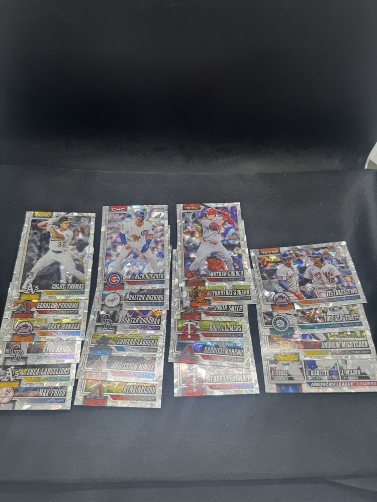 2026 Topps Series 1 Baseball  - Silver Diamante Foil Parallel (Lot of 22 cards)