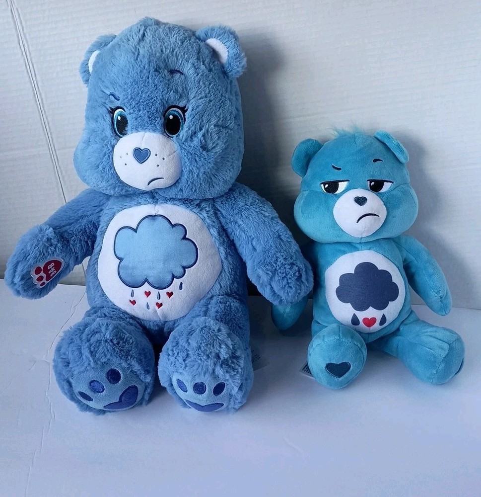 Build A Bear Care Bears Grumpy Plush Soft Toy Blue Rare Discontinued Workshop