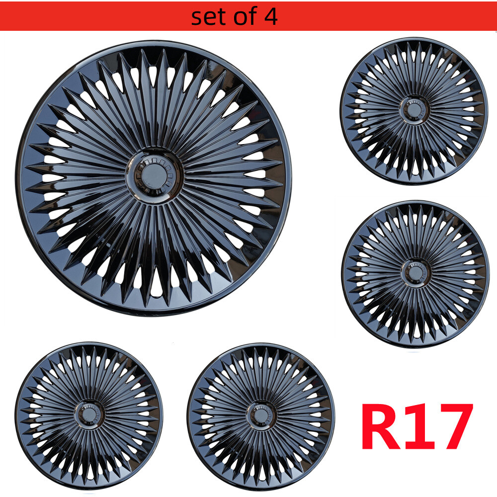17 Inch Universal Snap-On Wheel Covers - High-Gloss Finish (4-PC)