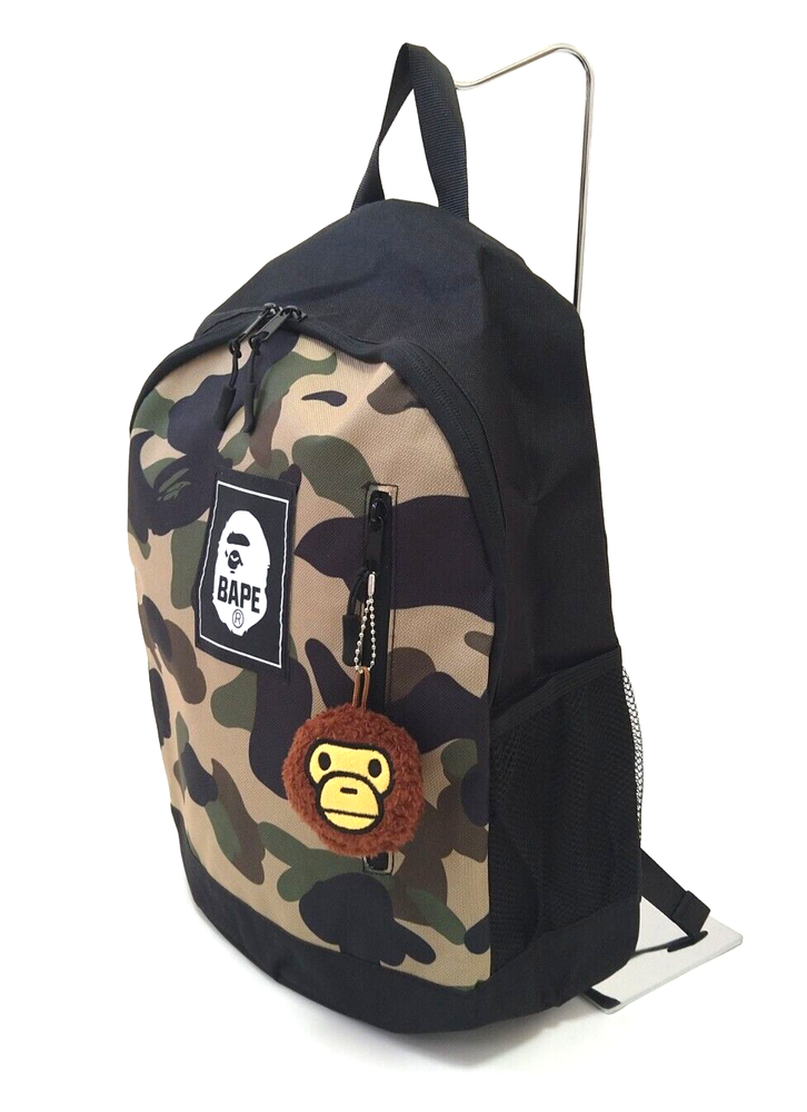 BAPE KIDS Camo Backpack with MILO Charm 2022 S/S Mag Free Gift  A Bathing Ape