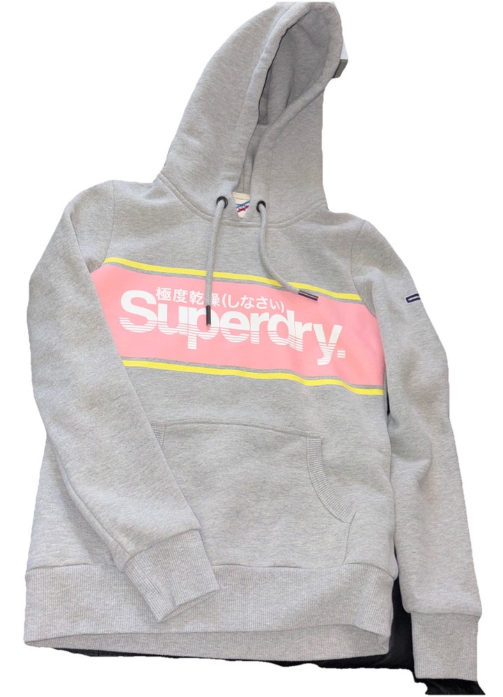 Superdry Blue Hoodie Size Medium. British Design. Spirit of Japan. Size XS