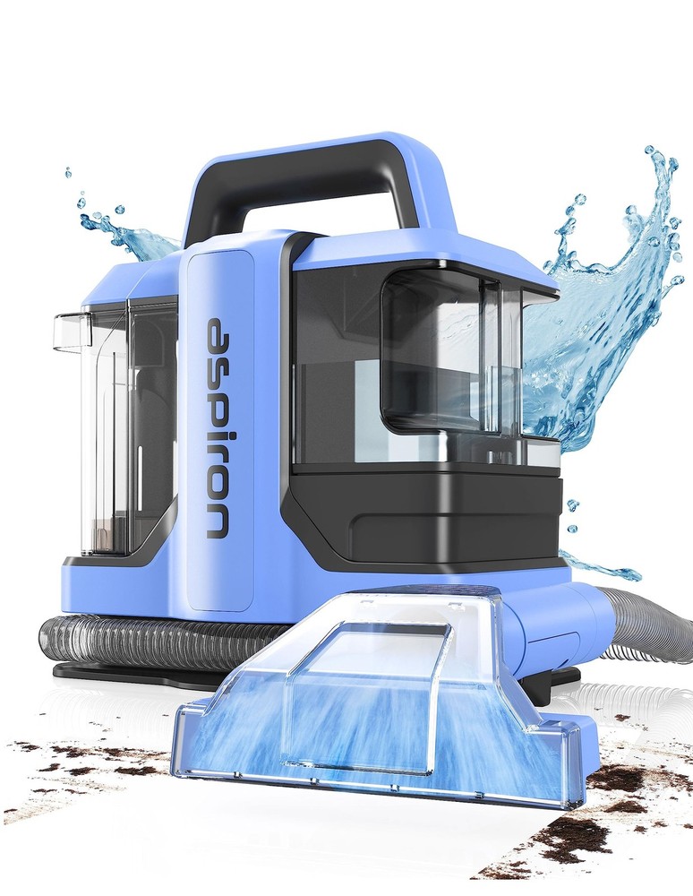 Powerful Dual Tank Carpet & Upholstery Cleaner with 2 Attachments