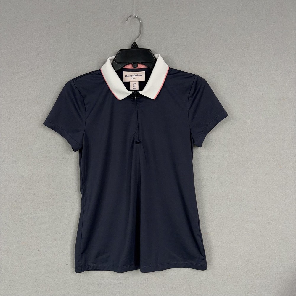 Tommy Bahama Shirt Womens Small Stretch Performance Polo Pickleball Golf Top