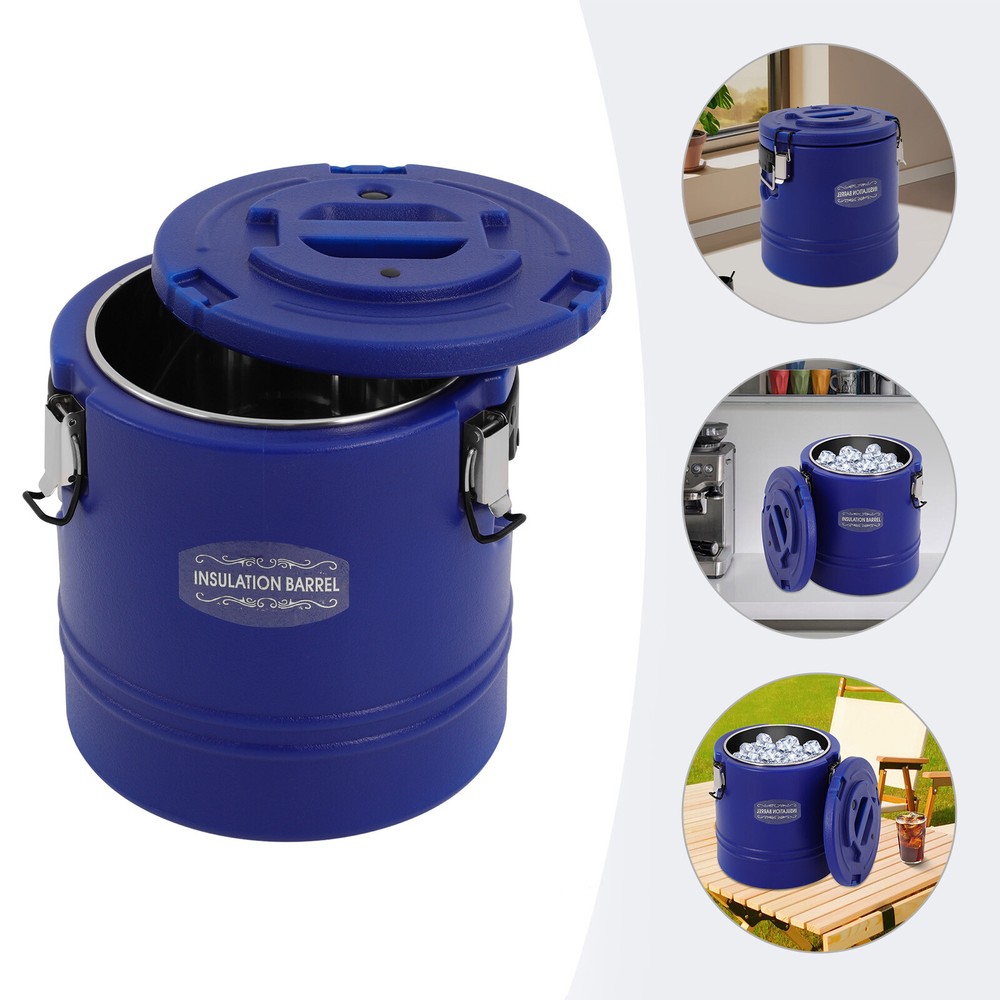 15L Insulated Bucket Insulated Soup Milk Juice Container Hot & Cold Food Warmer