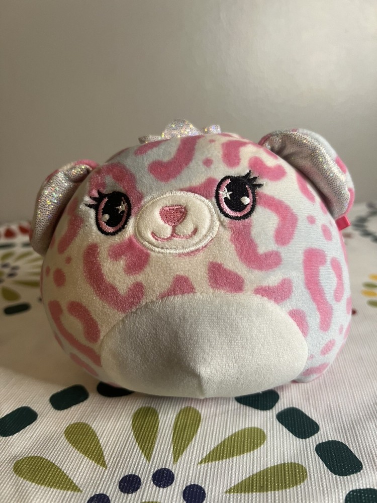 SQUISHMALLOW Brandi Pink Cheetah Cat with Crown 5