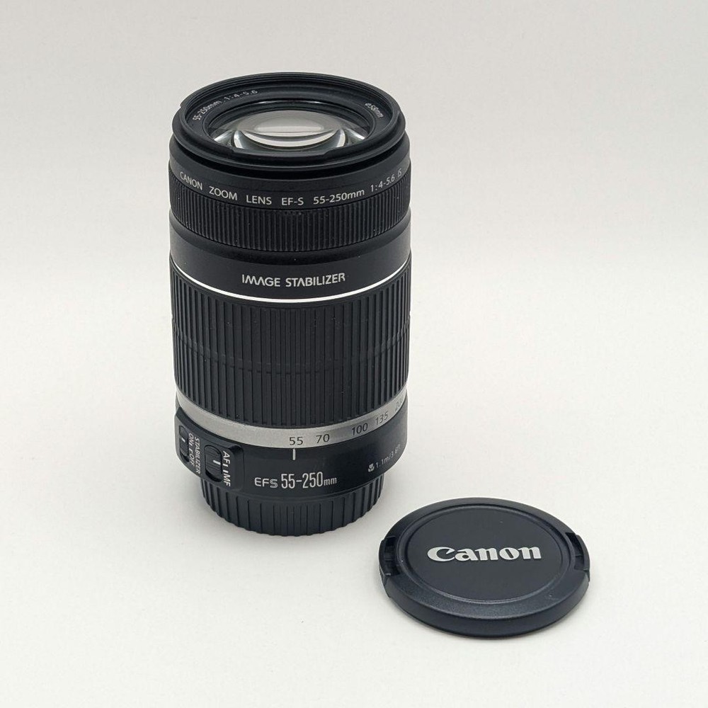 Canon EF-S 55-250mm f4-5.6 IS Telephoto Zoom Lens Tested Used