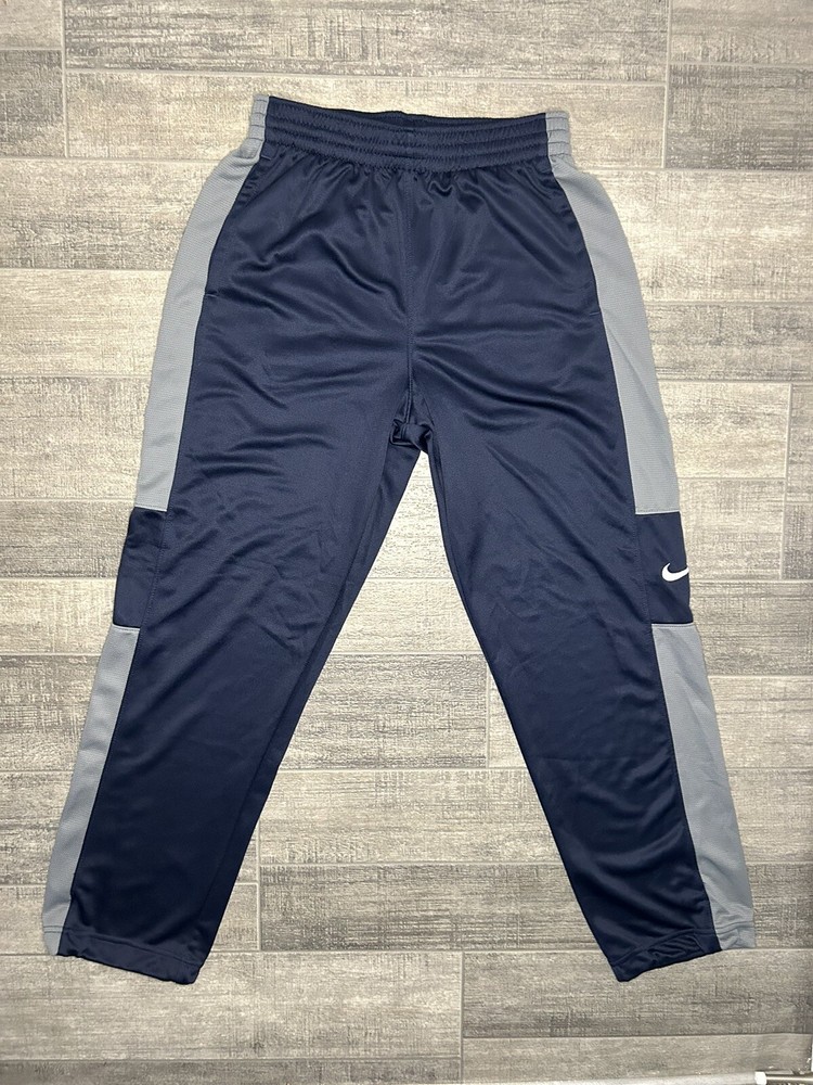 Nike Rivalry Basketball Pants Mens Medium Blue Gray Track Dri-Fit 682981-451