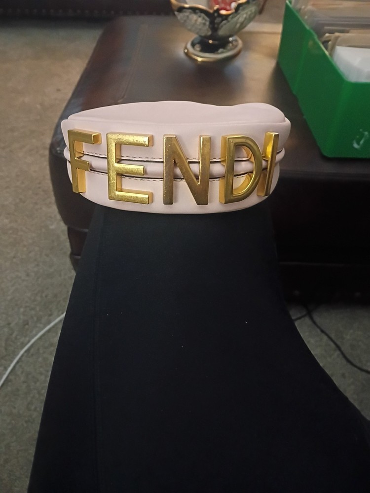 Pink Fendi Vitello Fendigraphy Nano Bag
