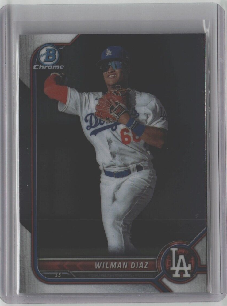 WILMAN DIAZ ROOKIE BOWMAN CHROME BDC-167 LOS ANGELES DODGERS MLB FREE SHIPPING