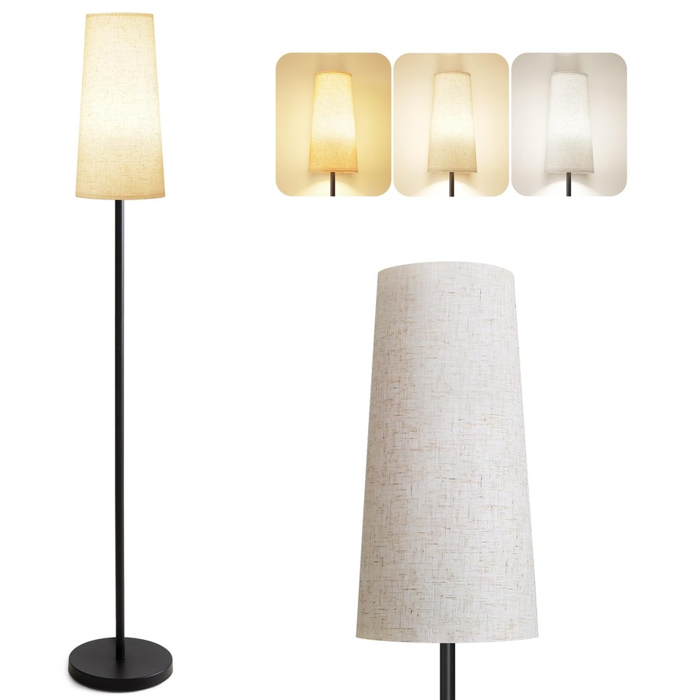 Floor Lamps for Living Room/Bedroom/Office, Standing Lamp with LED Bulb, 3 Co...