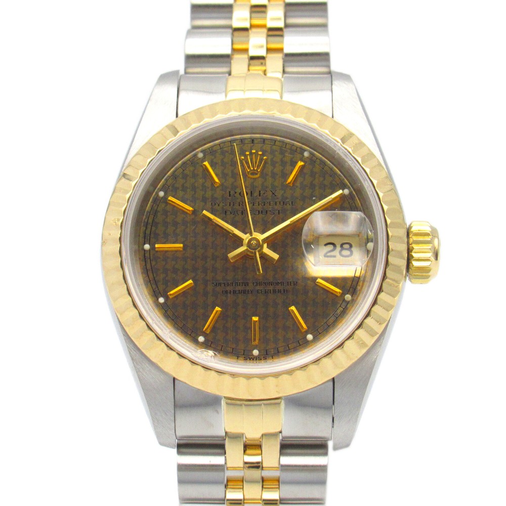 Rolex Datejust 69173 Automatic 18K Yellow Gold Stainless Steel Women's Watch Pre-Owned