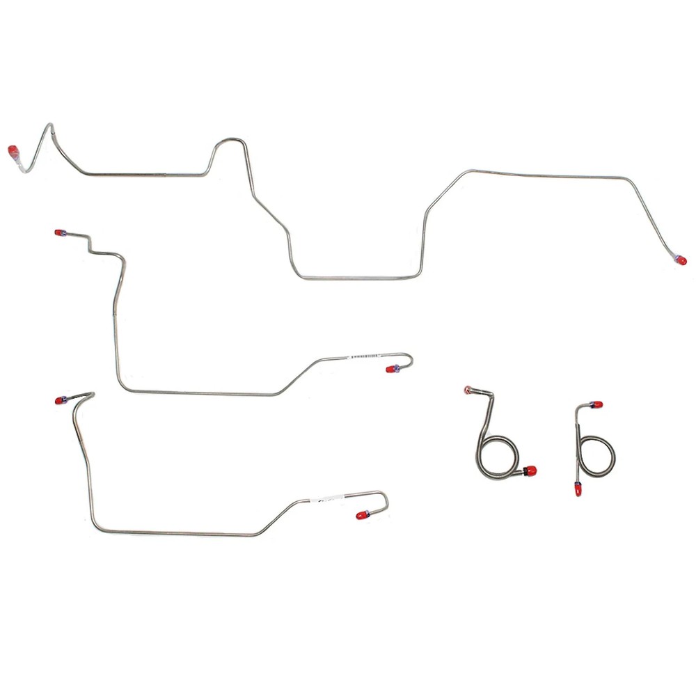 JEGS Front 5-Piece Brake Line Set 1971-1972 Ford Mustang, Mercury Cougar w/