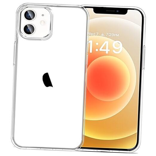 Compatible with iPhone 12 Case & 12 Pro Case Soft Transparent Shockproof Clear