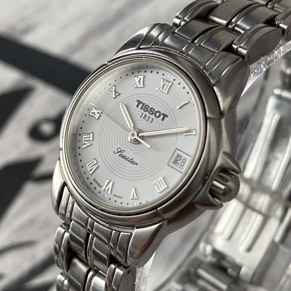 Tissot Seastar Swiss Made Ladies Vintage 1980s Steel Watch 24mm