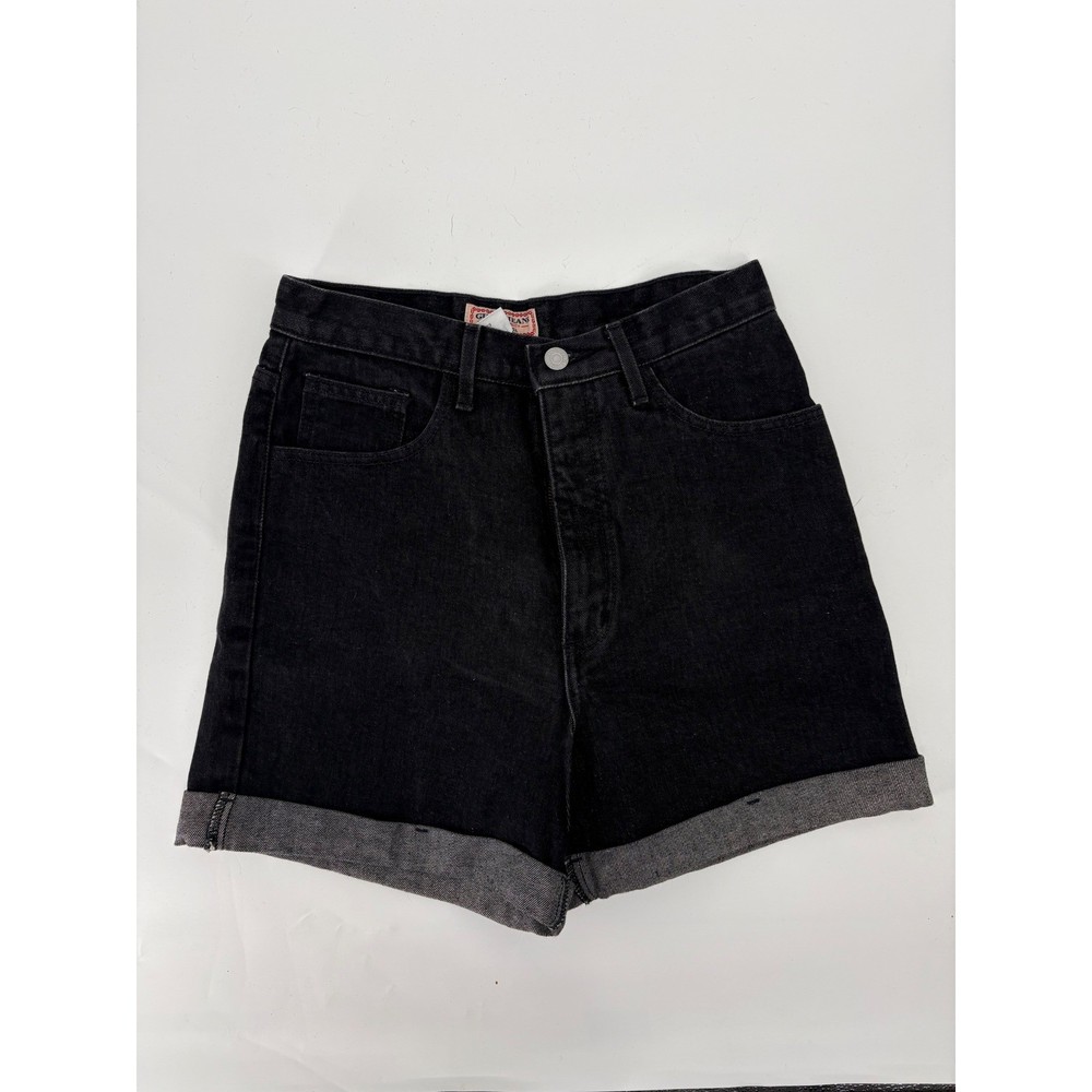 VTG 90s Guess Jeans Shorts Womens 29  USA Denim High Rise Button Fly Mom