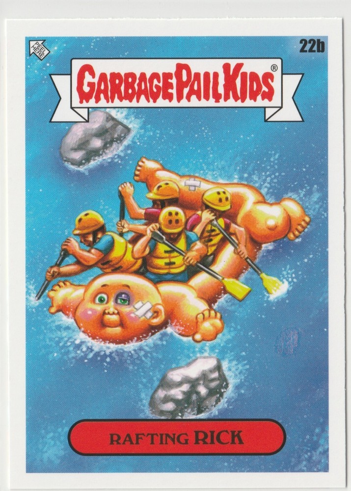 Garbage Pail Kids GPK 2021 Rafting Rick #22b Go On Vacation Card