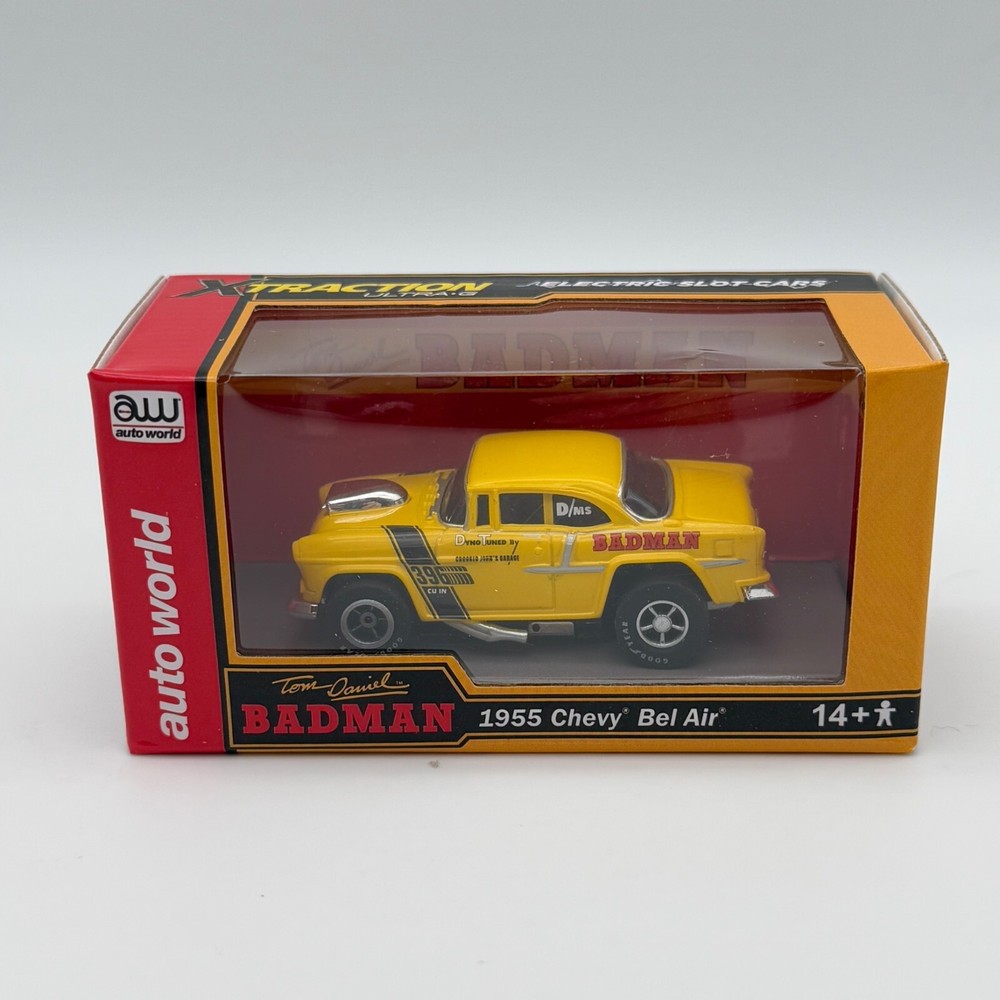 Auto World Xtraction Ultra-G 1955 Chevy Bel Air Tom Daniel Badman HO Slot Car