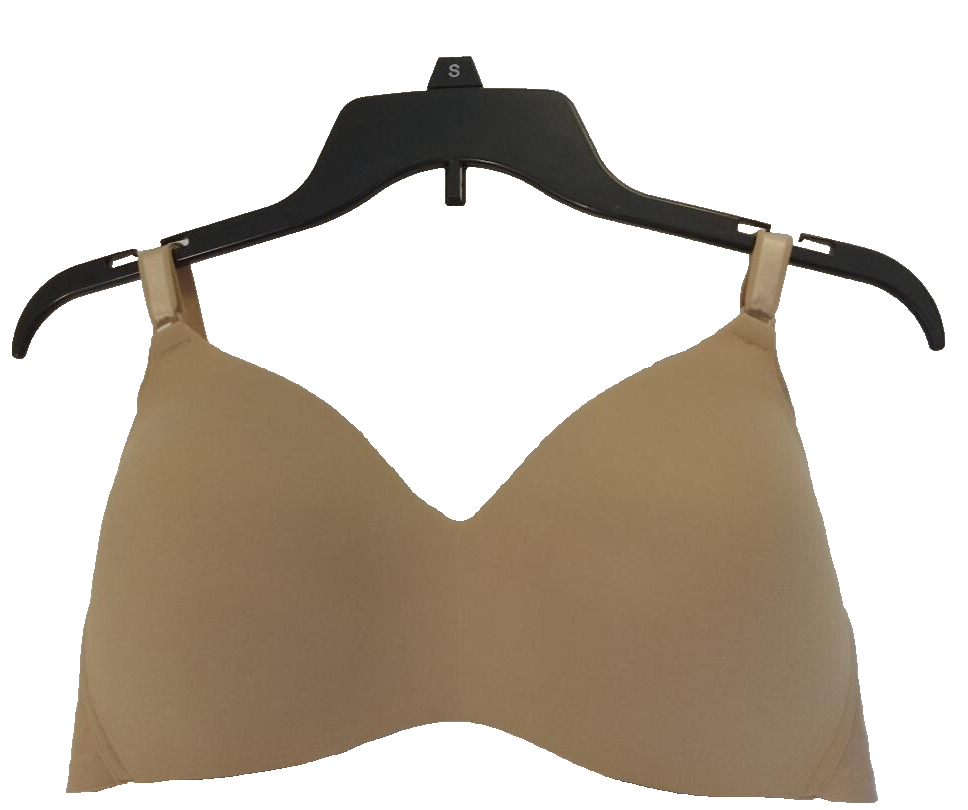 Warners Bra Womens Size 40C Beige Adjustable Straps Padded Wireless Soft Comfy