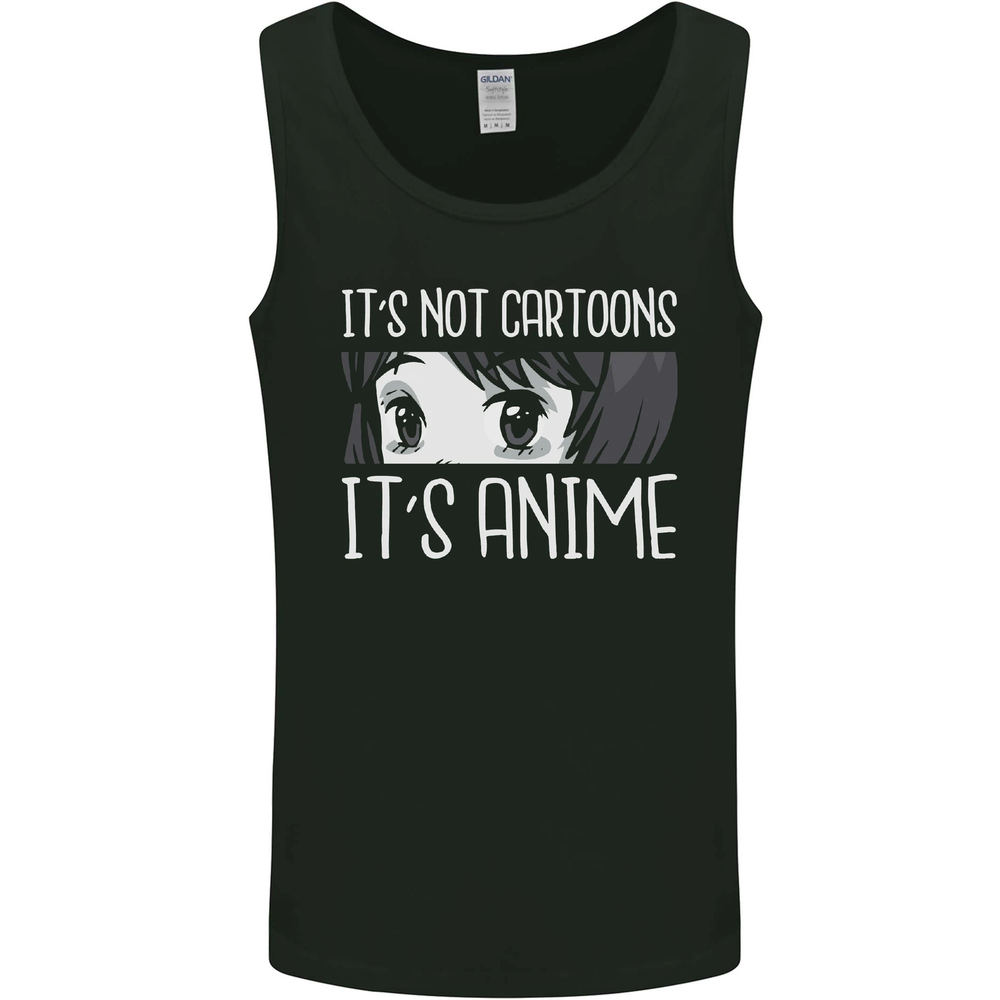 Its Anime Not Cartoons Mens Vest Tank Top