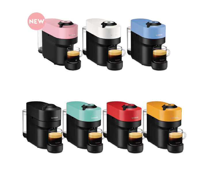 Nespresso Vertuo Pop GCV2 Coffee Maker with 7 Colors and Express Brewing