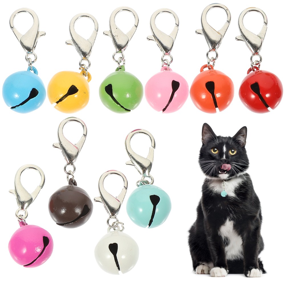 10Pcs Handmade Pet Collar Bells for Cats Dogs Hanging Charm