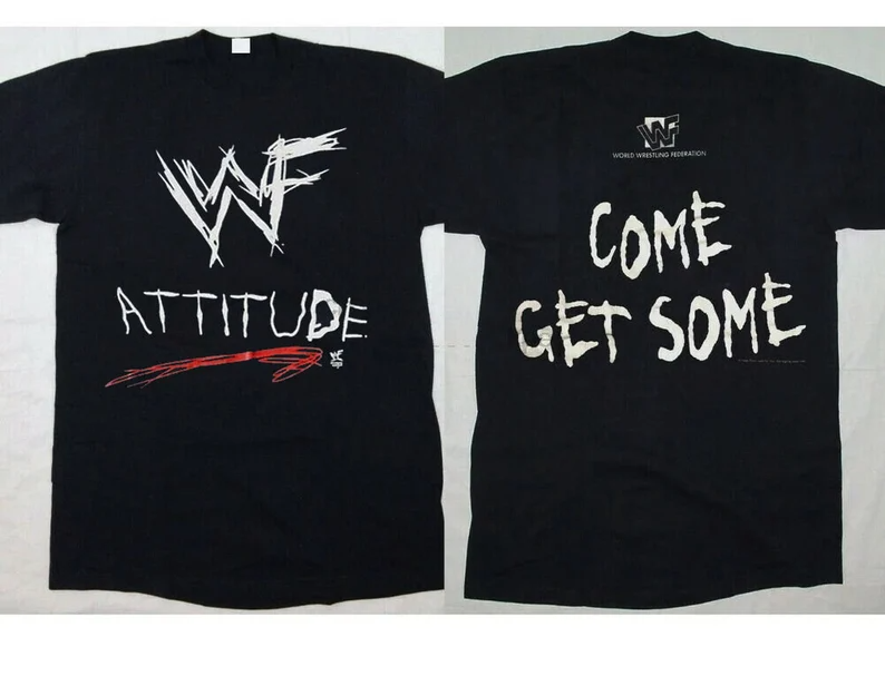 WWF Attitude Era Come Get Some 1998 Black Unisex T-Shirt