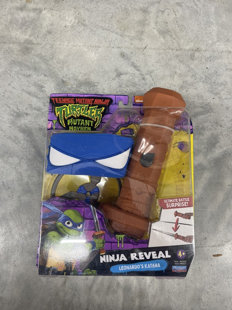 NIB Leonardo's Katana Turtles Mutant Mayhem Ninja Reveal Ages 4+