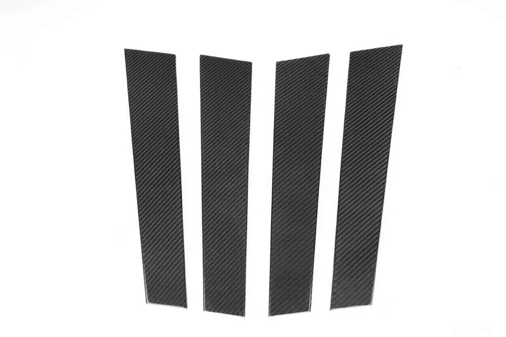 Dry Carbon Fibre Car Exterior B Pillar Trim Cover Fit For Panamera 971 2018-2022