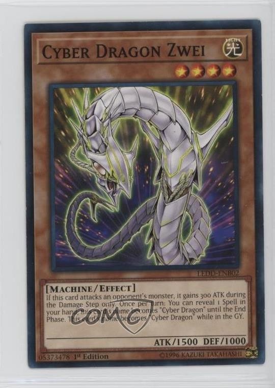 Cyber Dragon Zwei 1st Edition YuGiOh LEDD-ENB02 Ultra Rare Card-image