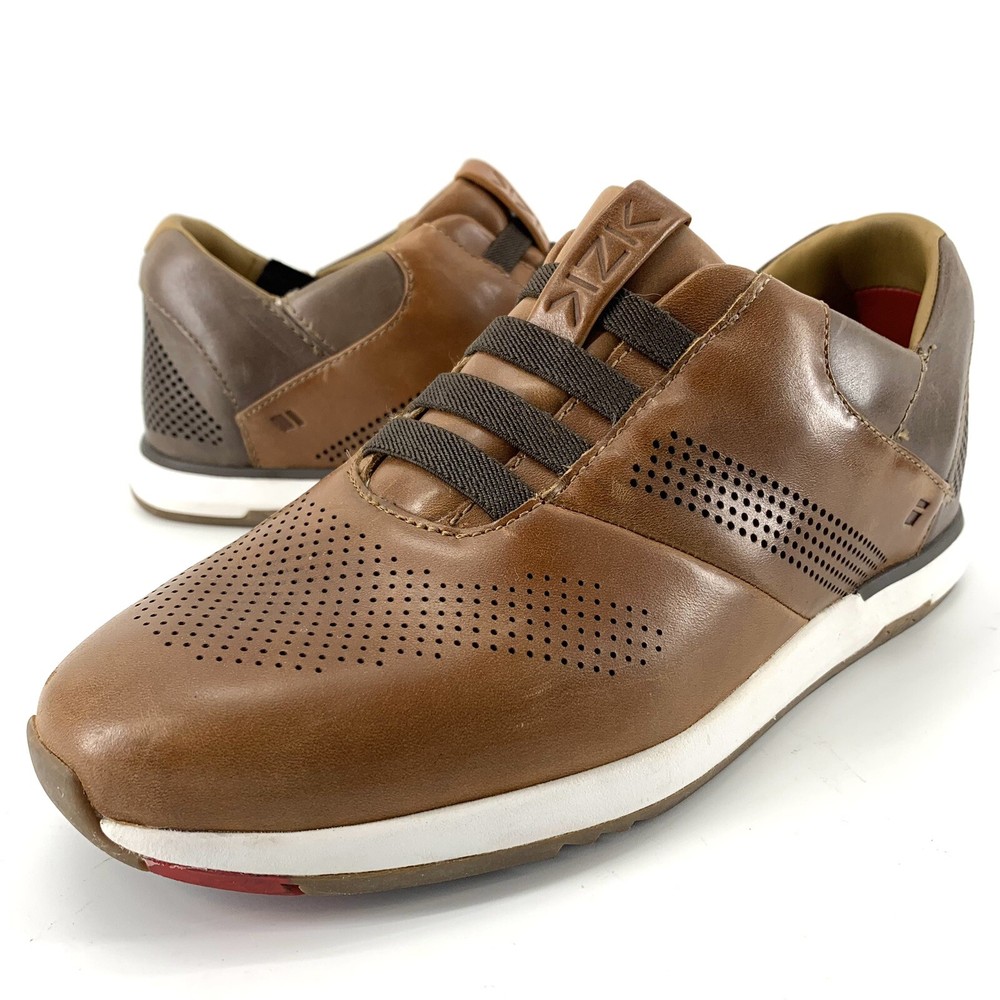 Kizik Boston Brown Leather Slip-On Sneaker for Men Size 7M Comfort Casual