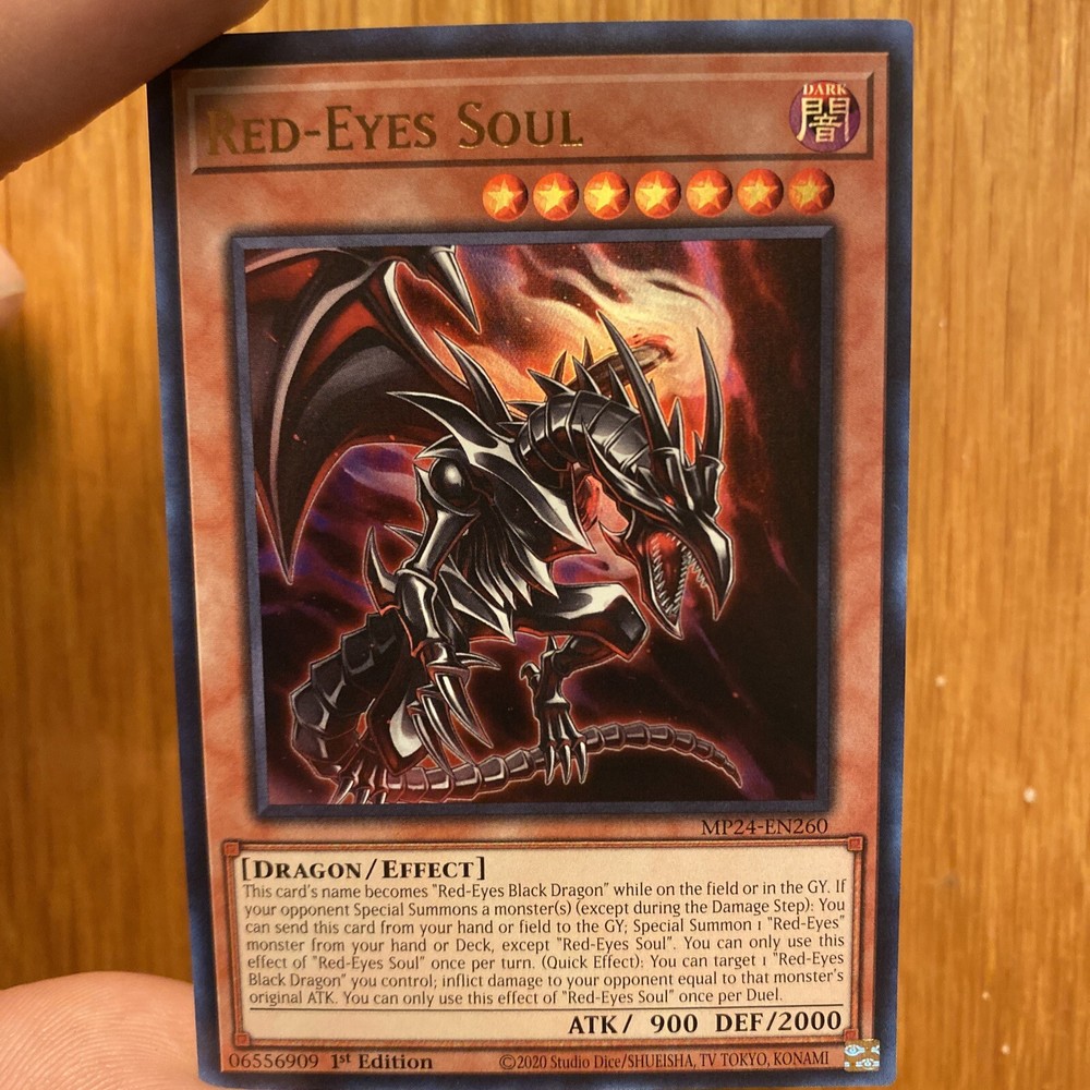 Yu-Gi-Oh Red-Eyes Soul MAZE-EN012 1st Edition Rare Maze of Memories Card