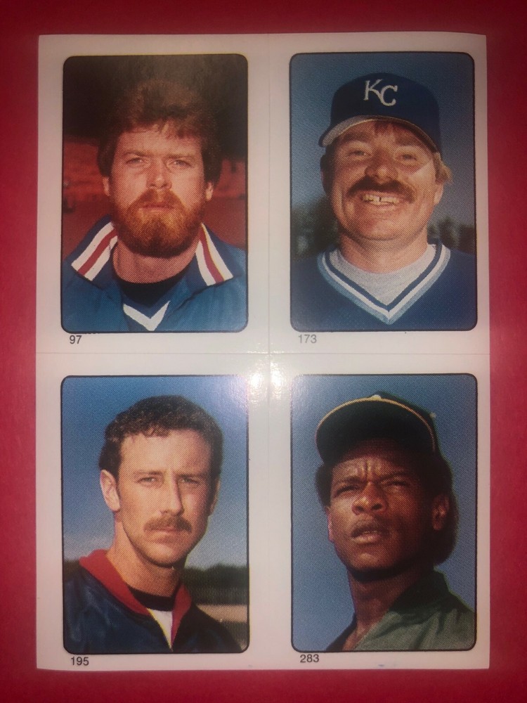 1985 Rickey Henderson +3  O-Pee-Chee Baseball CANADA Sticker #97 173 195 283