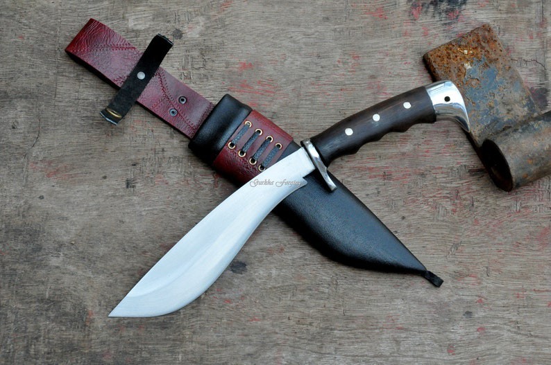 Custom Handmade Carbon Steel Eagle Bowie Hunting Camping Knife