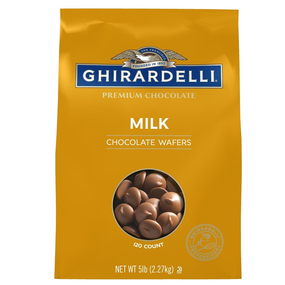 Ghirardelli 5lb Milk Chocolate Wafers Bulk Baking Bag