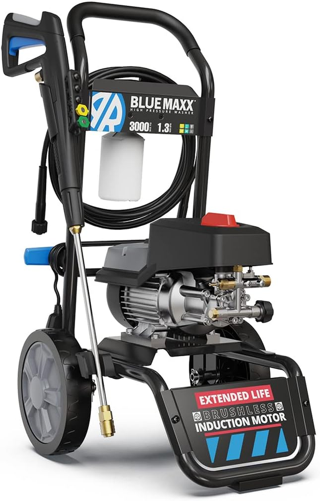 AR Blue Clean Maxx, BM3000 Electric Pressure Washer-3000 PSI, 1.3 GPM, 15 Amps Q