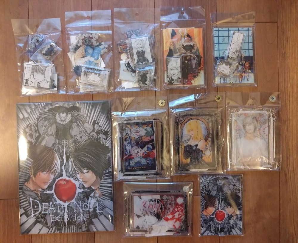 Death Note Exhibition Acrylic Stand Set of 10 + Pamphlet Japan Limited Bonus