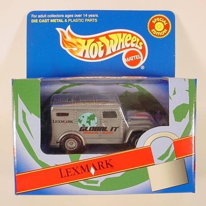 Hot Wheels Lexmark Printers Armored Car w/Real Riders MIMB