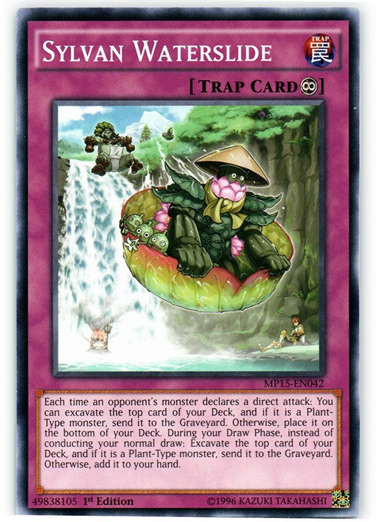 Sylvan Waterslide MP15-EN042 Common 1st Edition Heavily Played Condition