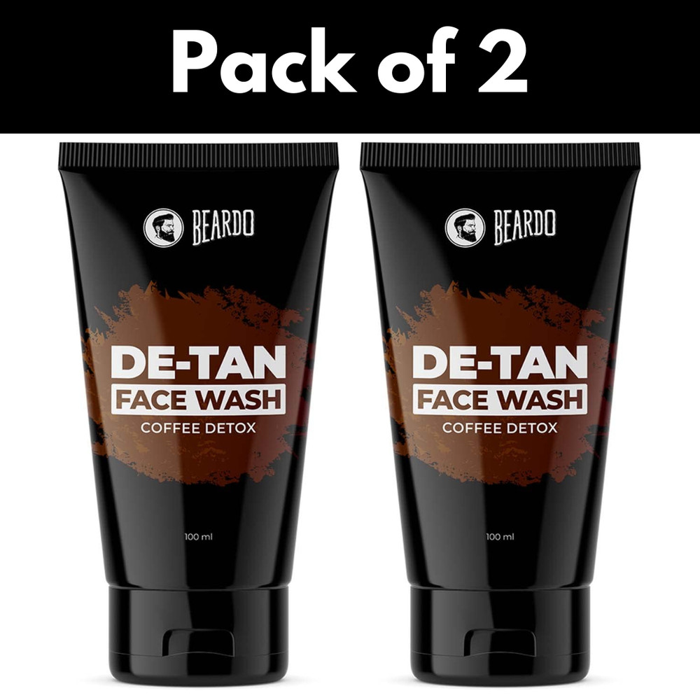 Beardo DeTan Face Wash for Men With Vitamin E, Aloe Vera & Coffee 100ml
